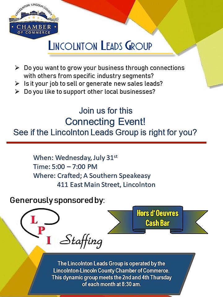 Lincolnton Leads Group Networking Event